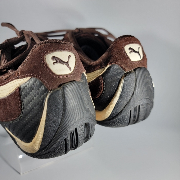 Vintage Puma Speed Cat Racing Driving Shoes Brown/White Suede Mens Size 6 EU 38 - Picture 6 of 15
